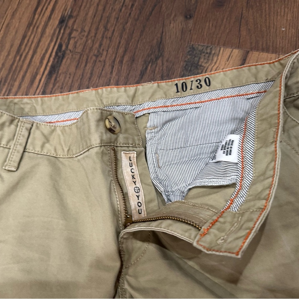 Lucky Brand Tan Straight Leg Pants